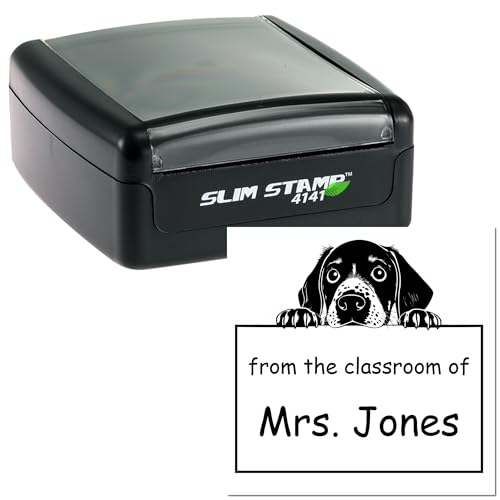 German Shorthaired Pointer Dog Stamp - Pre-Inked Customized Teacher Stamp for After-School Program Instructors, Ideal for Books and Educational Materials - Unique German Shorthaired Pointer Design