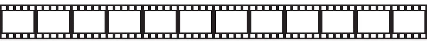 Beistle Hollywood Filmstrip Party Tape, 1-Pack, Black/White