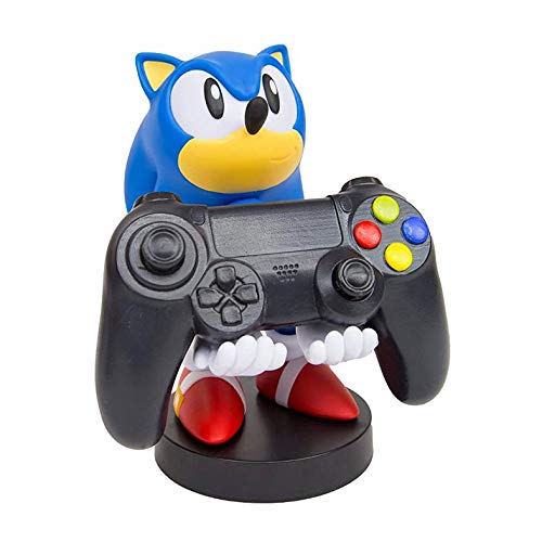 Exquisite Gaming: Sonic - Mobile Phone & Gaming Controller Holder, Sonic The Hedgehog Device Stand, Cable Guys, Sony Licensed Figure