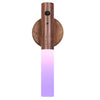 LANDGOO Wooden Motion Sensor Lights Indoor, Magnet Body Hallway Rechargeable LED Wireless Battery Operated Wall Sconce, Portable Decor Torch Night Lighting for Bedroom (Walnut Wood 2PCS)