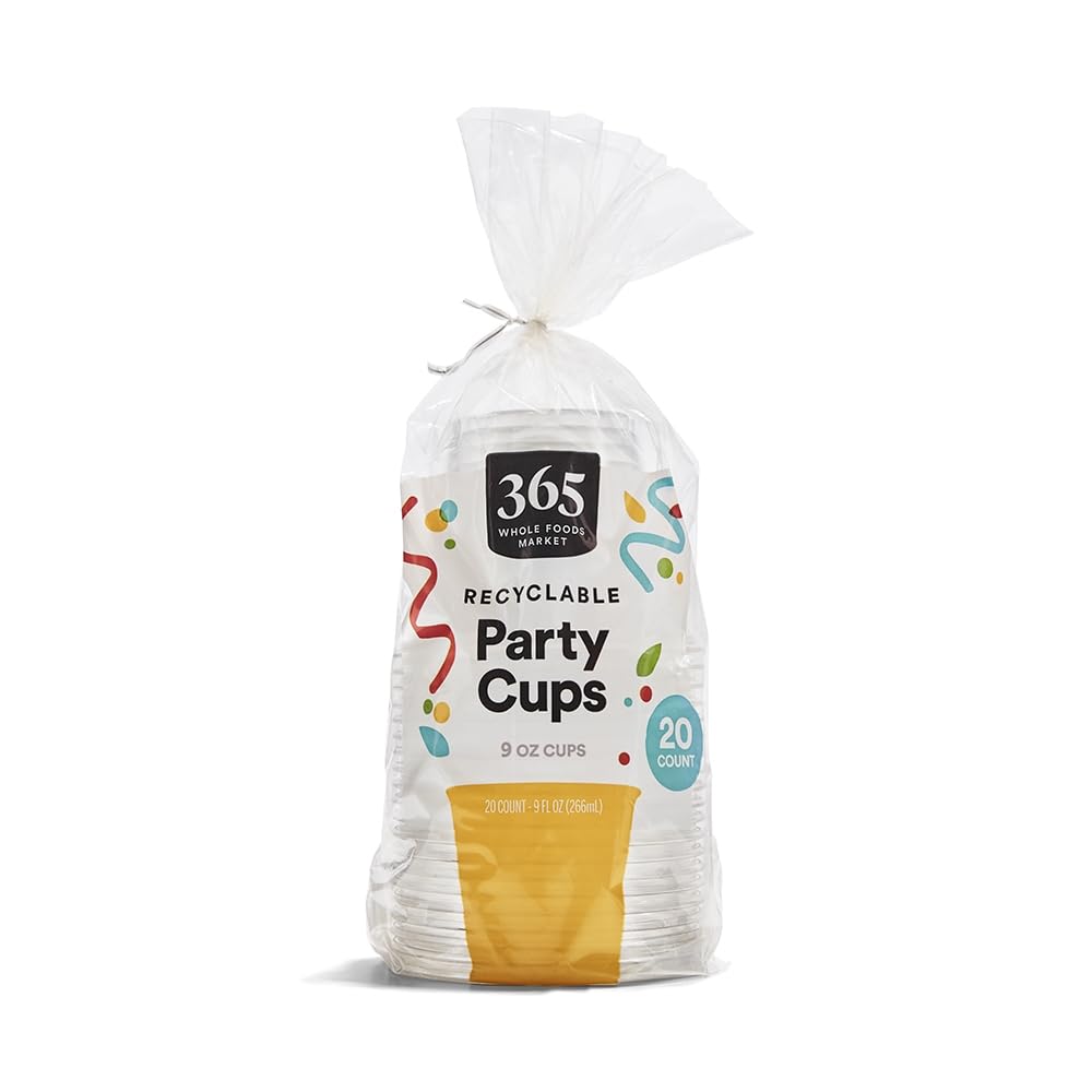 365 by Whole Foods Market, Recyclable Plastic Party Cups, 9 Ounce, 20 Count
