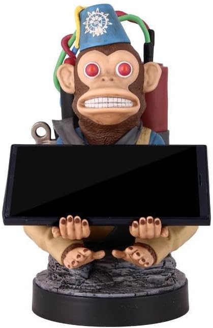 Exquisite Gaming: Call of Duty: Monkeybomb - Original Mobile Phone & Gaming Controller Holder, Device Stand, Cable Guys, Licensed Figure