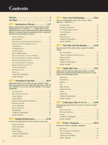 Adult Piano Adventures: All in One Course - Book 1 | Faber Beginner Method Piano Book for Adults with Chords and Music Notation | Piano Sheet Music and Theory for Self Learners With Digital Audio