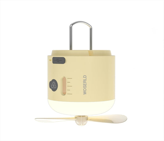 Portable LED Camping Lights Fan Cooling & Moisturizing Spray Tent Lights for Camping SOS Lights, Mini Misting Fan 1200mAh Rechargeable Battery Can be Used for Outdoor Camping, Hiking, Awning