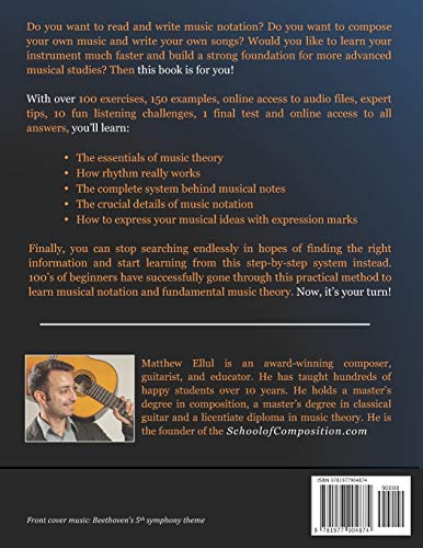 How to Read Music in 30 Days: Music Theory for Beginners - with exercises & online audio (Practical Musical Theory)