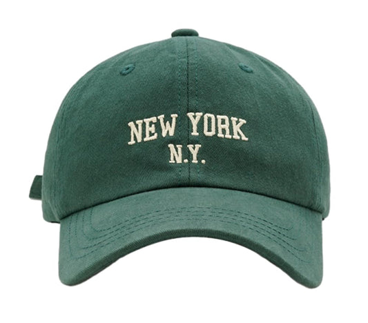 Top Baseball Caps for Women-Men Outdoor Baseball Hats New York Golf Sports Hat Curved-Brim UV Protection