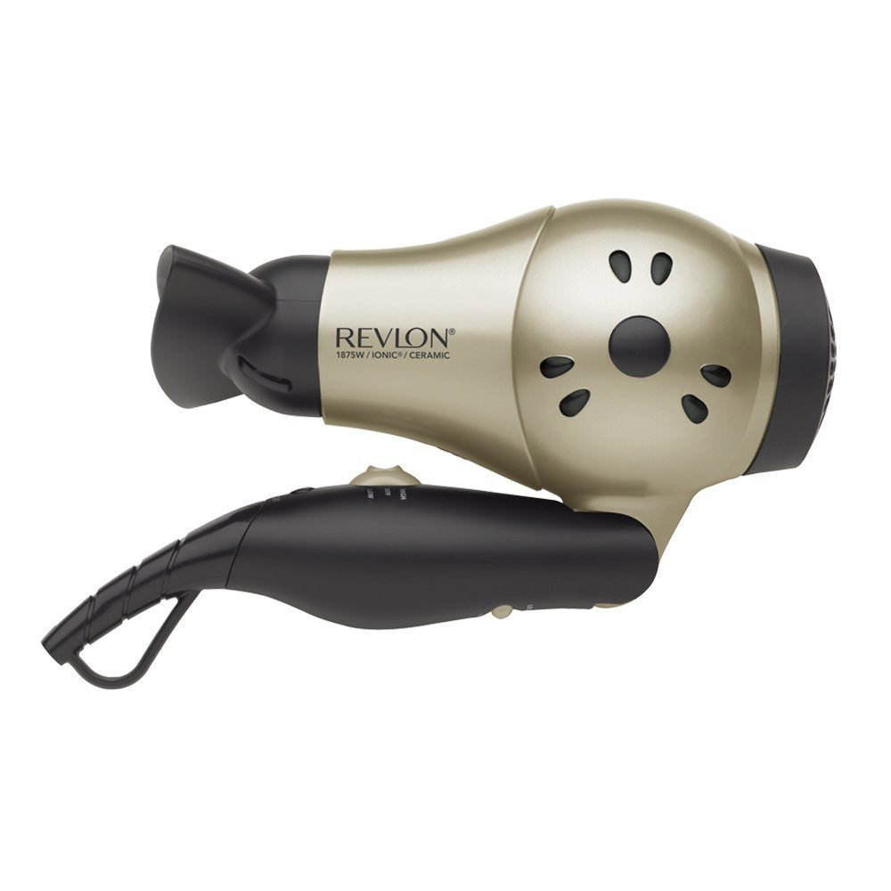 REVLON 1875W Compact Folding Handle Hair Dryer | Great for Travel