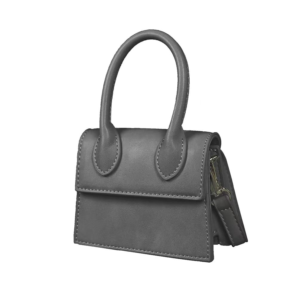 Cute Purse Mini Crossbody Bags for Women Top Handle Clutch Handbag (Black)