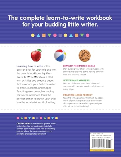 My First Learn-to-Write Workbook: Practice for Kids with Pen Control, Line Tracing, Letters, and More!