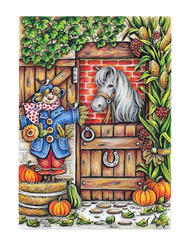 Creative Haven Autumn Charm Coloring Book (Adult Coloring Books: Seasons)