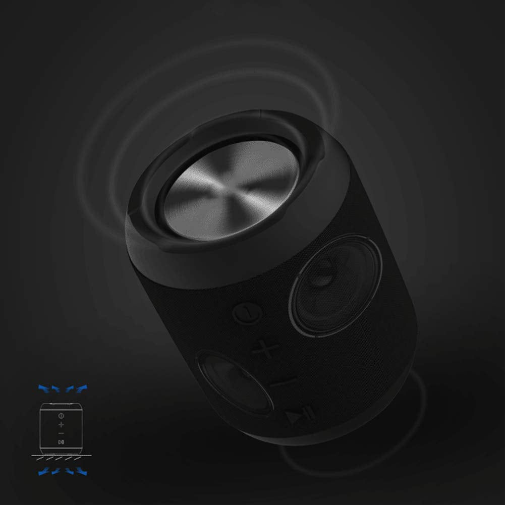 Bluetooth Speakers, 20W Portable Speaker Loud Stereo Sound, Rich Bass IPX6 Waterproof, 16 Hour Playtime, Built-in Mic, Wireless Speaker with TF, AUX, FM for Shower, Pool, Party, Travel, Outdoors