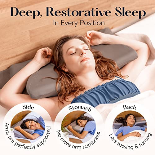 Sutera Dream Deep Pillowcase | Silverthread Antimicrobial Pillow Cover for Healthy Sleep | Soft, Durable, and Breathable Fabric with Easy Maintenance