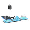 Wireless Charger 3 in 1,RTOPS Magnetic Travel Wireless Charging Station Multiple Devices,GaN 3 in 1 Charging Station,Compatible for iPhone16/15/14/13/Pro/Max,iWatch,AirPods4/3/2/Pro(Adapter Includes)