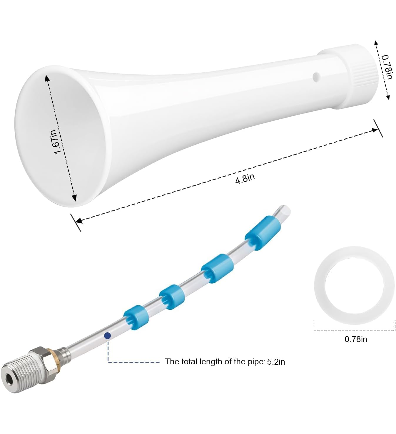 SINKHANUN Maintenance Rebuild Kit for Parts Z-010 and Blow Out Tool Z-014 for Car Cleaning Gun and Tornador Air Blow Out Tool, Car Detailing Tools (1 Set)