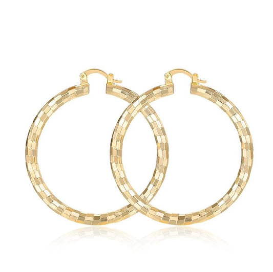 Fashionable Gold Hoop Earrings for Women - Hypoallergenic Hoop earrings Trendy Gold Earrings for women Perfect Gold Hoops Earrings Birthday Gift Idea