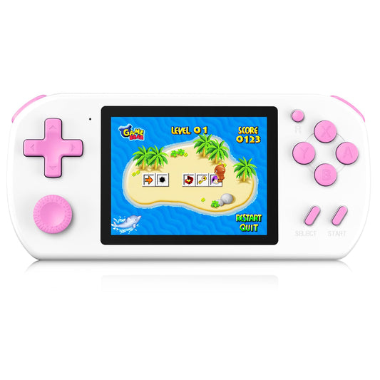 Handheld Games for Kids Preloaded 218 Retro Video Games, Portable Gaming System with 3.0" Screen Rechargeable Battery, Mini Arcade Electronic Toy Birthday Gifts for Boys Girls (Blue)