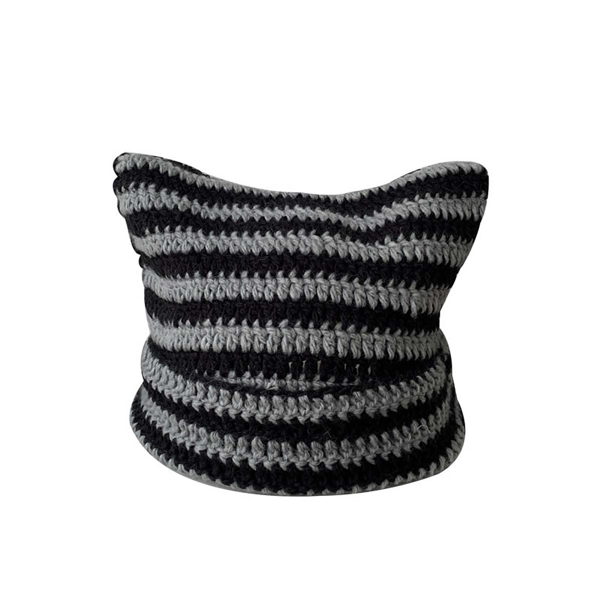 Cute Knitted Beanie Hat - Women's Autumn & Winter Warm Wool Pullover with Cat Ear Protection