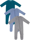 Jimonda Baby Romper Boys Girls Bamboo Pajamas 2-Way Zipper Footed Unisex Zip-Up Sleepers Sleep and Play pjs