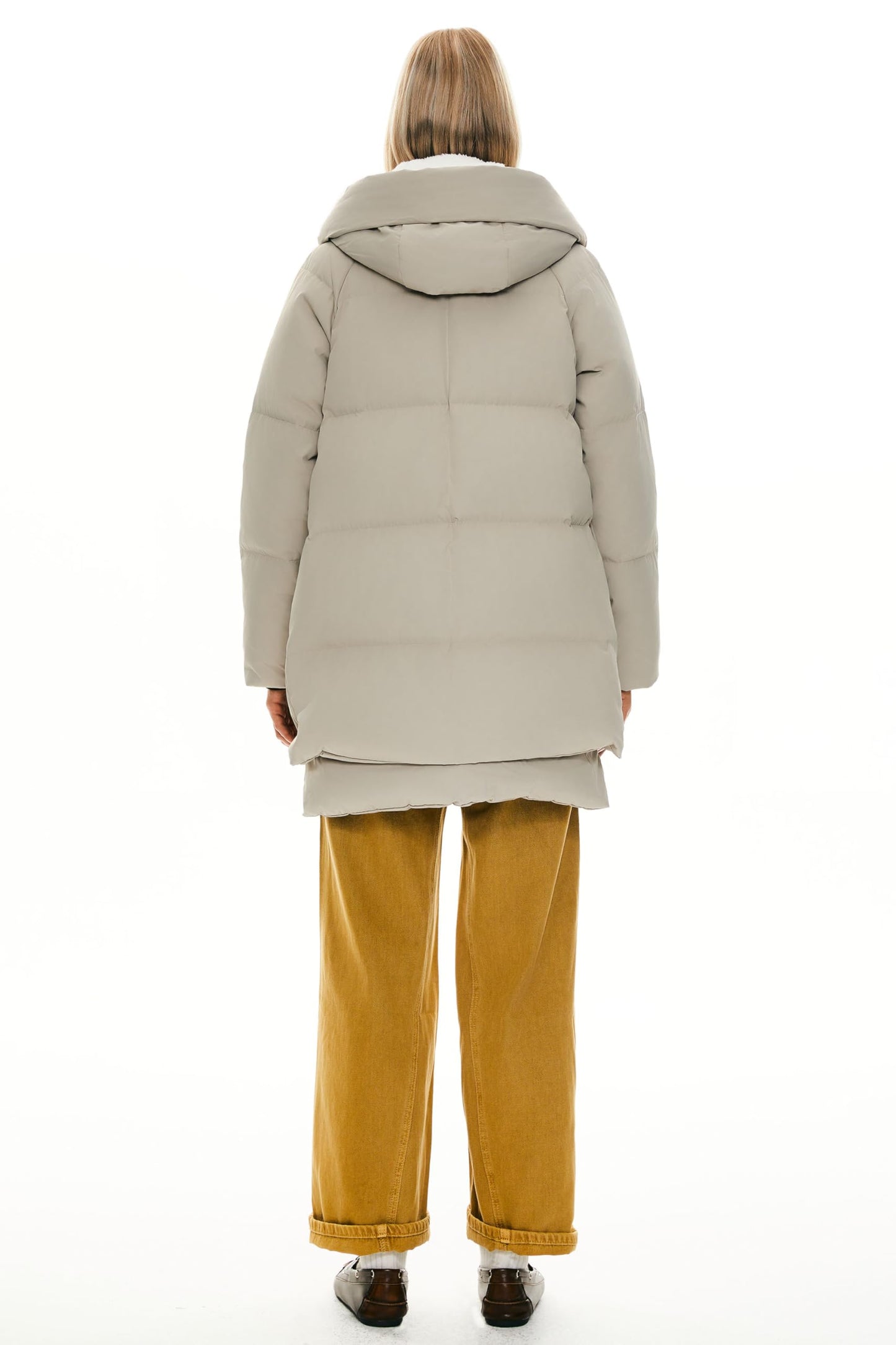 Orolay Women's Thickened Down Jacket Beige Large