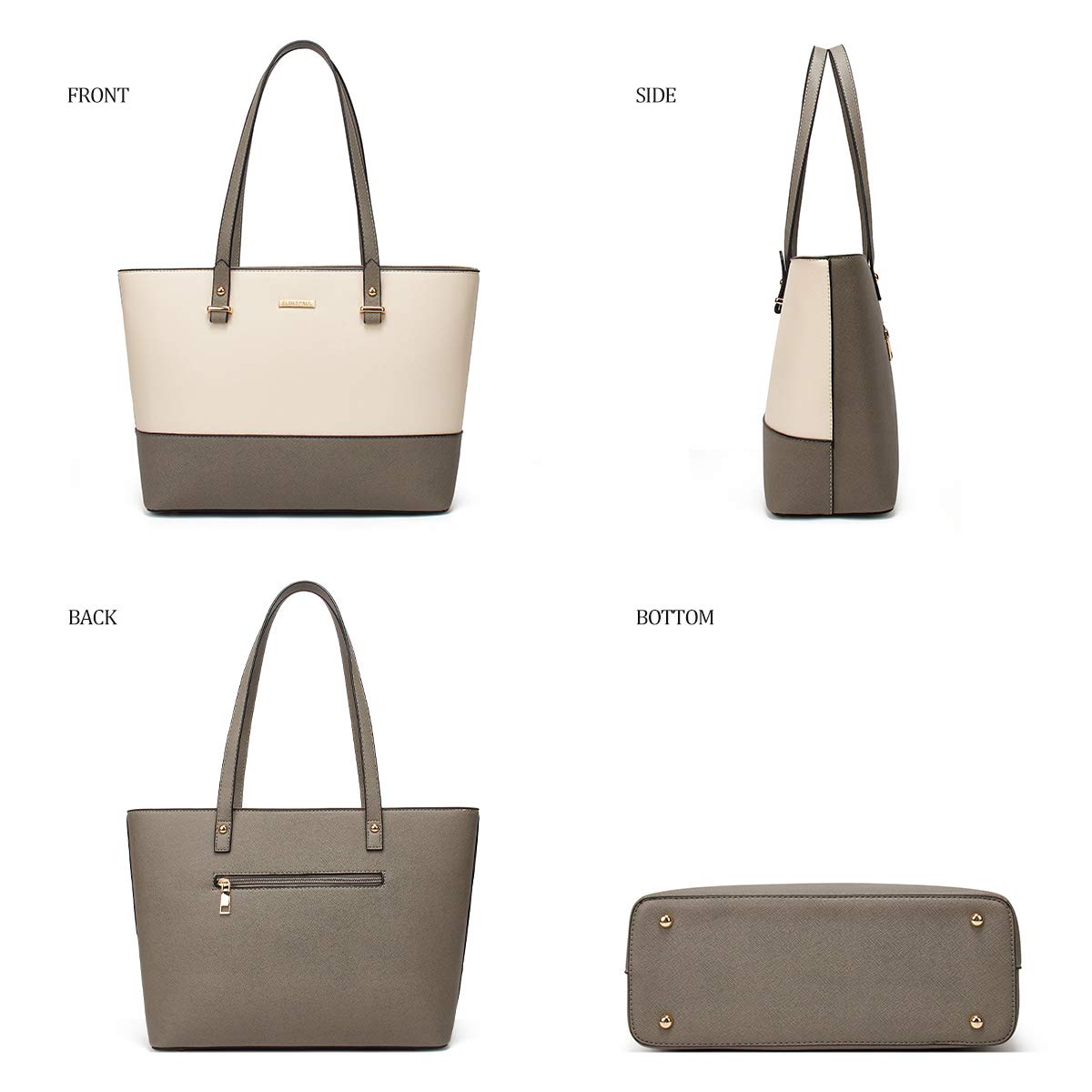 Women Fashion Handbags Wallet Tote Bag Shoulder Bag Top Handle Satchel Purse Set 4pcs