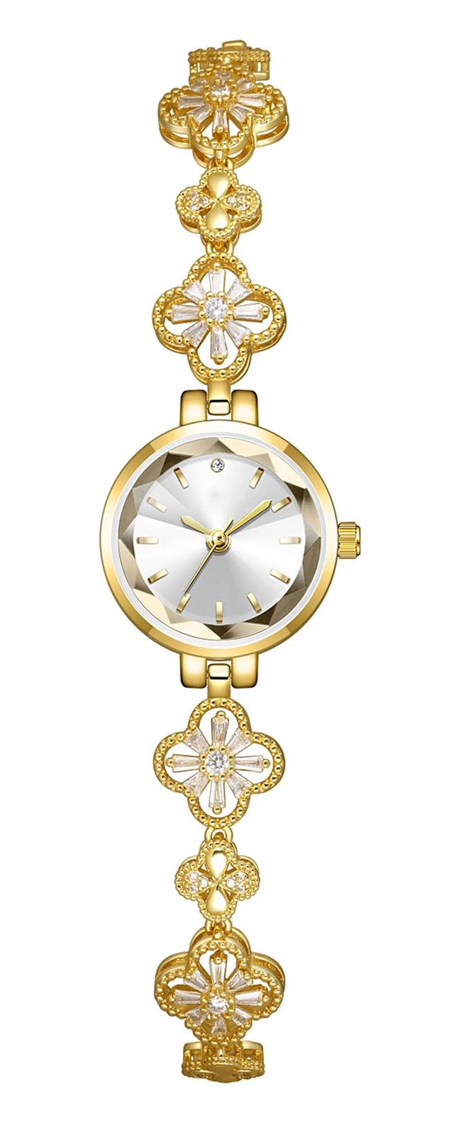 BESTKANG Luxury Ladies Hollow Four Leaf Grass Bracelet Chain Watches Waterproof Fashion Dress Quartz Watch