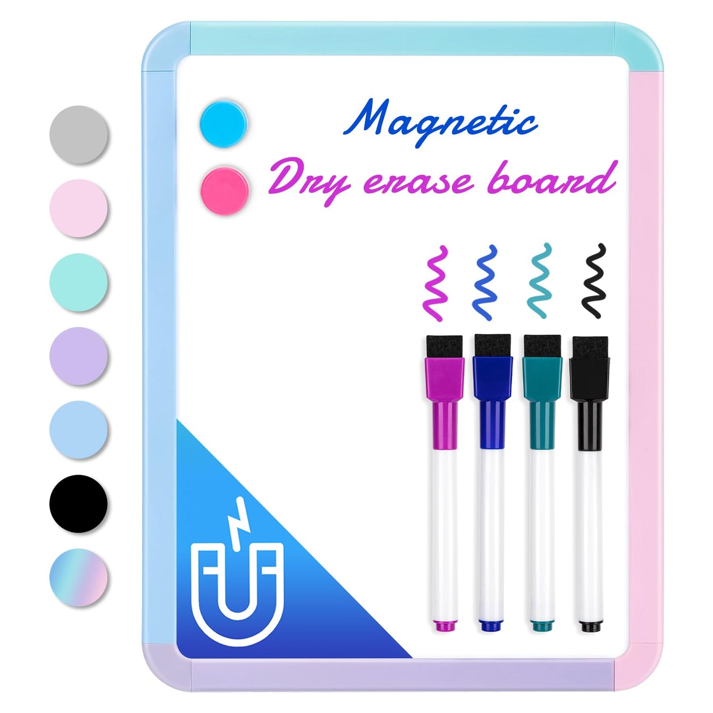 VUSIGN Small Dry Erase Whiteboard, 8.5 x 11 Inches White Board for Kids, Students, Fridge, Locker, Mini Dry Erase Board