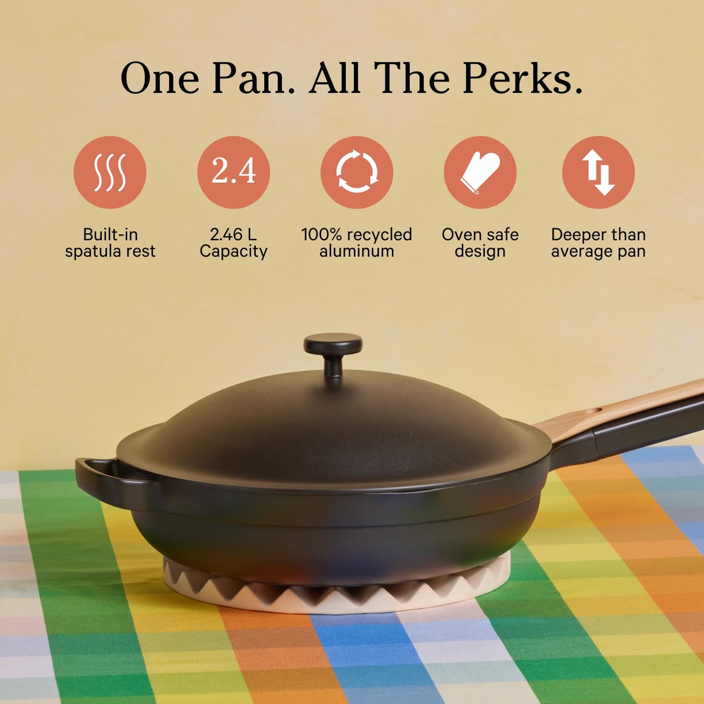 Our Place Always Pan Duo - Pan & Mini 2.0 Bundle | Multi-Functional Cookware Set Replaces 20 Pieces | Char