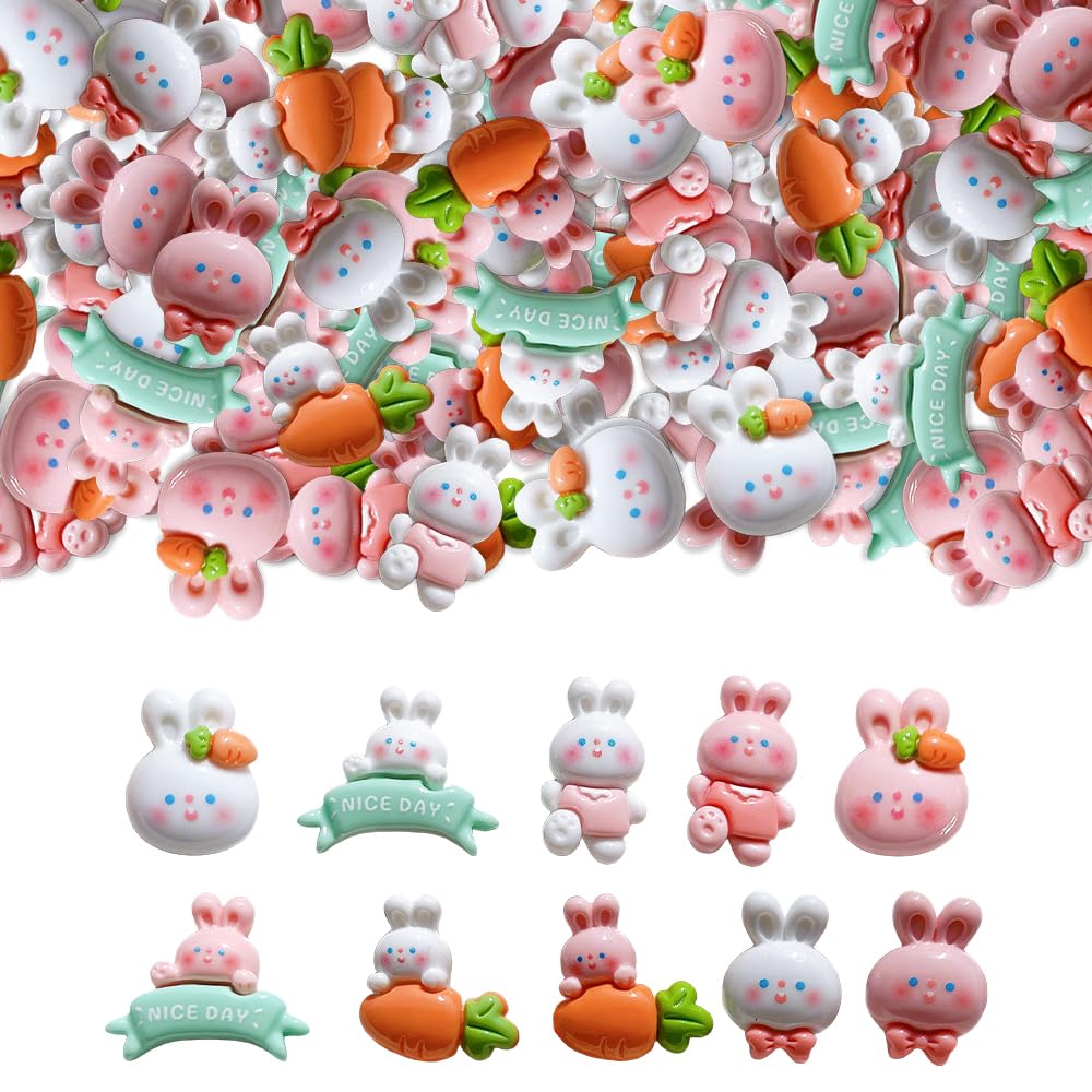 100pcs Slime Charms Resin Fake Candy Lollipop Charms Kawaii Cute Set Mixed Assorted Sweets Flatback Slime Beads Making Supplies for DIY Craft Making and Ornament Scrapbooking