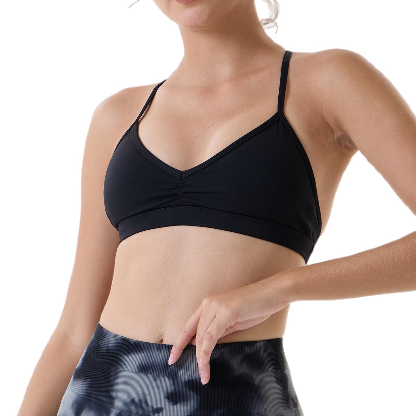 AUROLA Mercury Workout Sports Bras Women Athletic Removable Padded Backless Strappy Halter Light Support Gym Yoga Crop Top