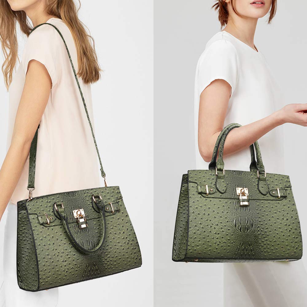 Dasein Women Handbags and Purses Ladies Shoulder Bag Top Handle Satchel Tote Work Bag with Wallet