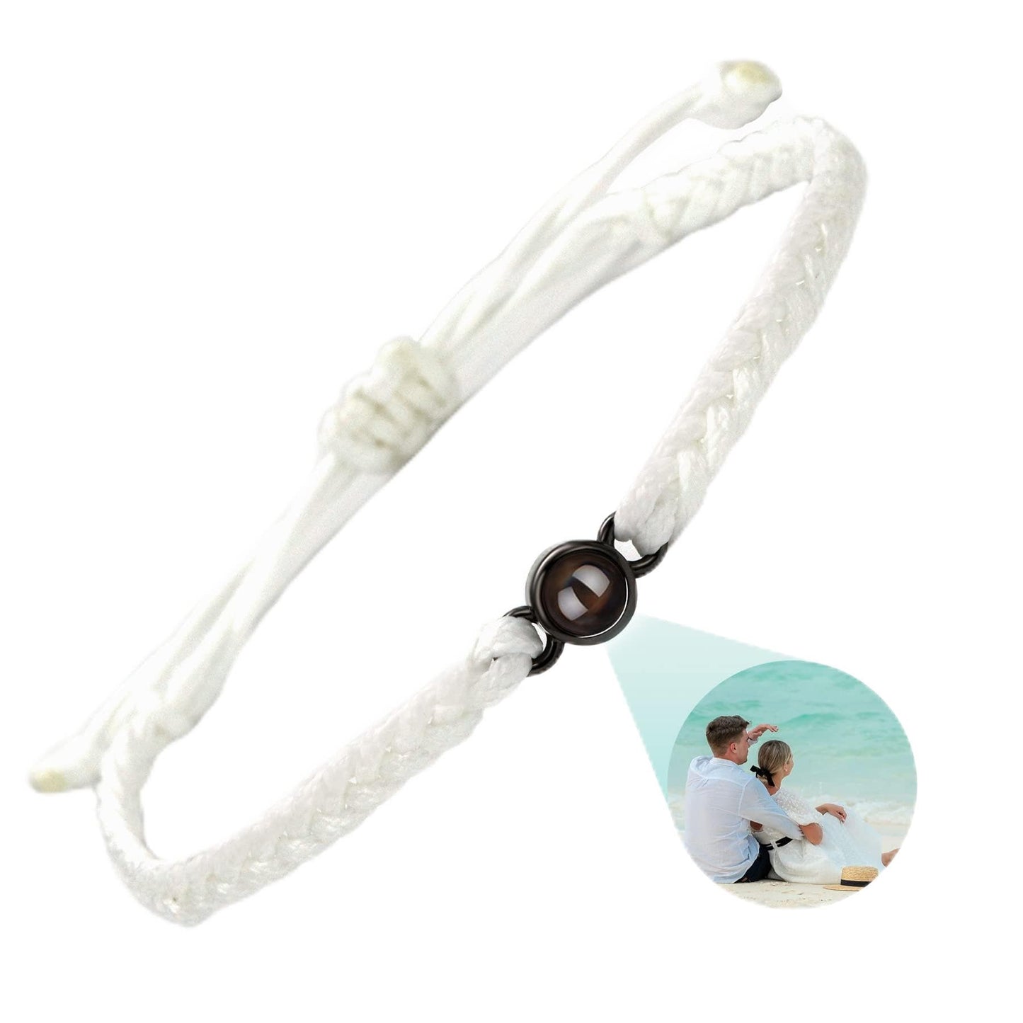 SUPHELPU Custom Bracelets with Picture Inside, Picture Bracelet Personalized Photo, Women's Identification Bracelets, Memorial Gifts for Loved One