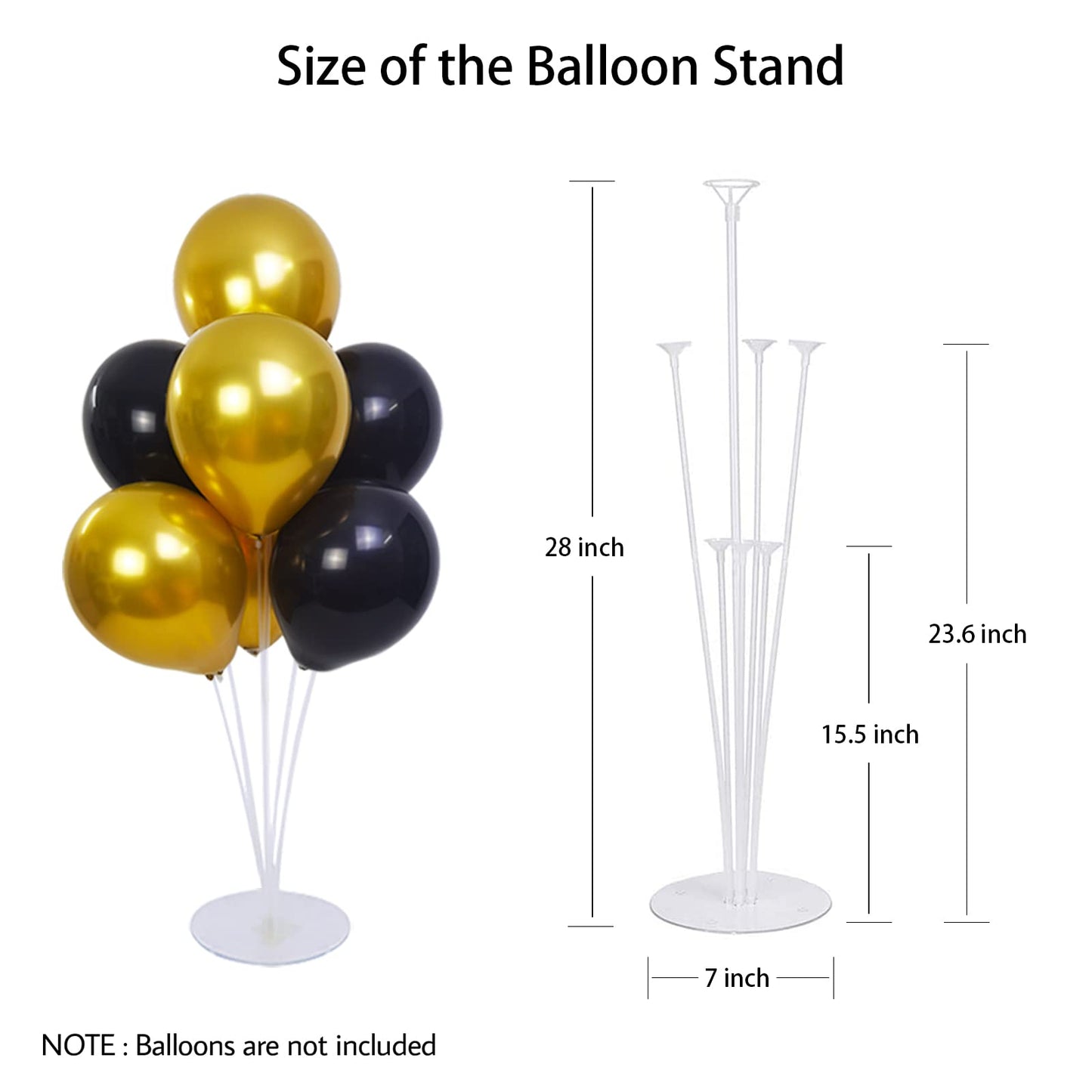 Balloon Stand Kit 7 Sets of Table Balloon Stand Holder Balloons Decorations for Party, Birthday Wedding Anniversary and other festive decorations
