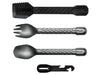 Gerber Gear ComplEAT Camping Utensils Set for Outdoor Cooking, Camping Cutlery with Fork, Spoon, Tongs, Spatula and Multi-Functional Tool, Burnt Bronze