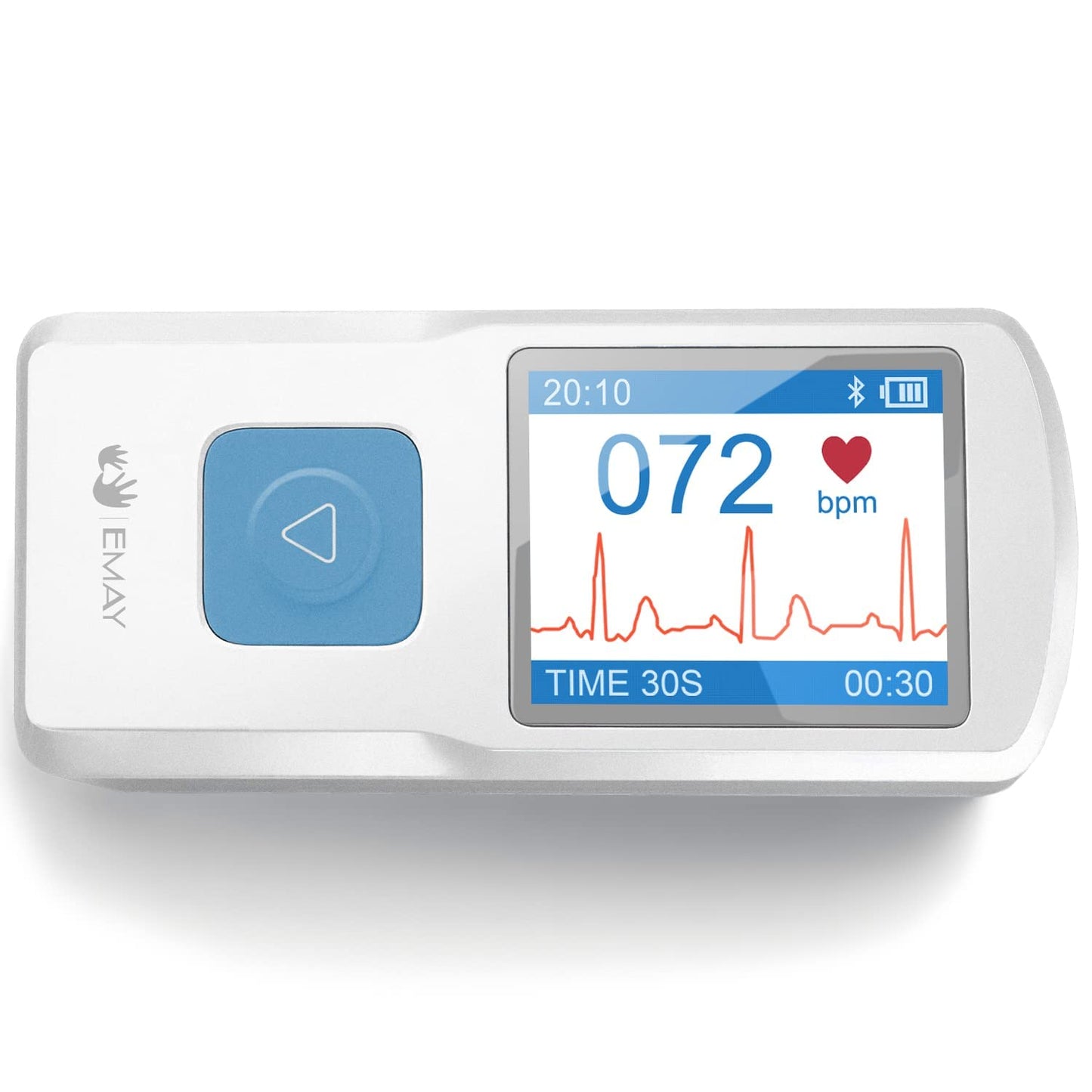 EMAY Portable ECG Monitor | Record ECG and Heart Rate | Compatible with Smartphone and PC