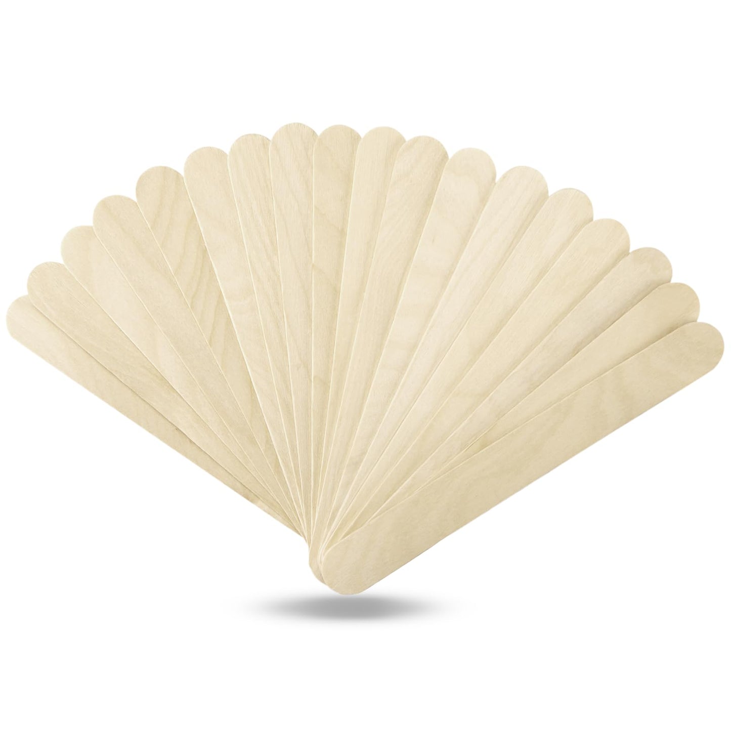 WISYOK 1000 Pcs Wooden Popsicle Sticks for Crafts, 6 Inch Wooden Craft Sticks, Wide Lollipop Sticks, Treat Sticks Ice Pop Sticks for Creative Designs or Kids Education, Home Art Projects