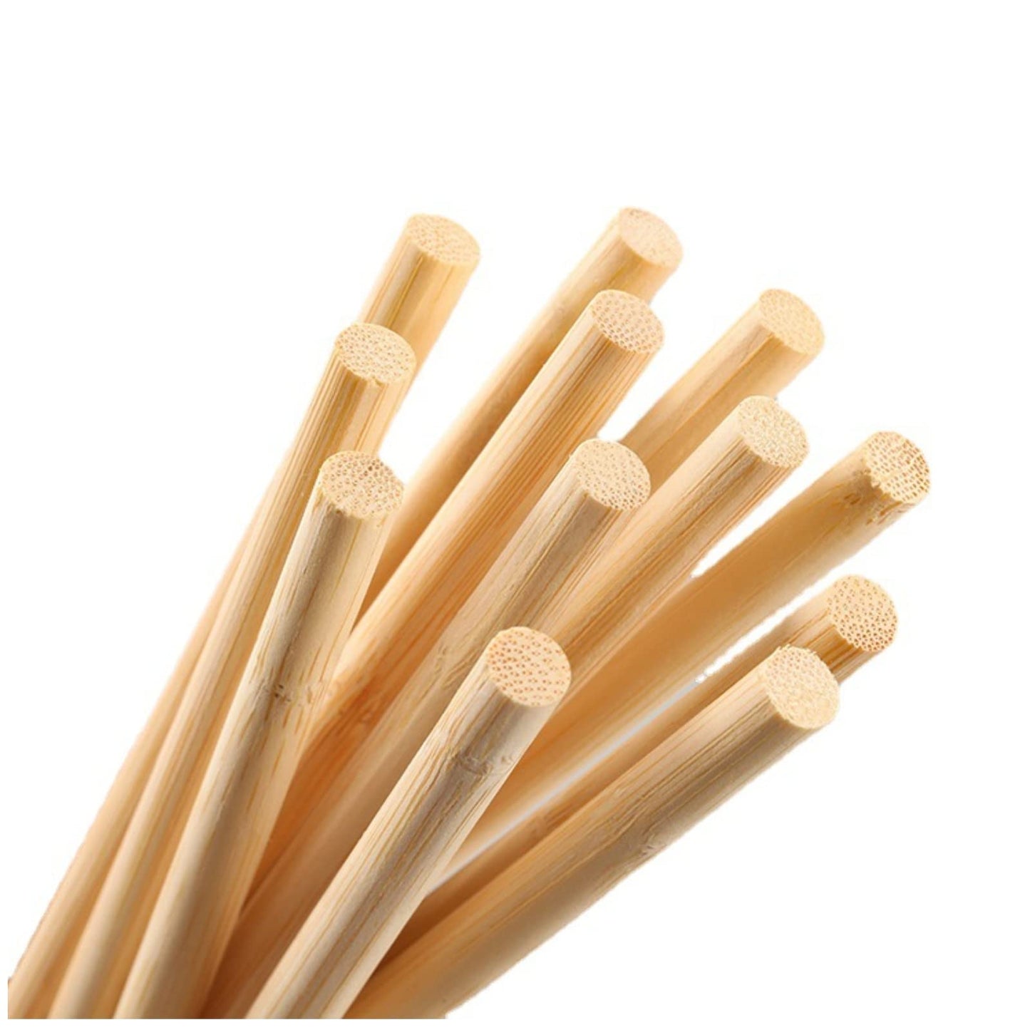 HOPELF 200PCS Wooden Dowel Rods - 1/8 x 6 Inch Bamboo Sticks - for Crafts, Cake Dowels and DIYers