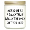 Fathers Day Dad Gifts from Daughter, Personalized Father's Day Gift Ideas, Funny Birthday Gifts for Dad Gift Father Papa Step Dads New Daddy Presents Cool, Happy Fathers Day, Birthday, Candles