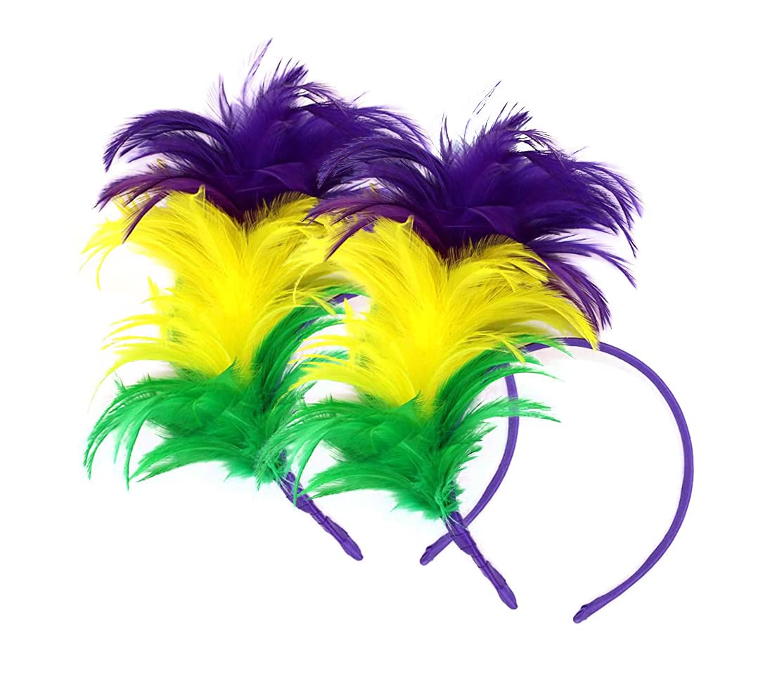 SunnyPro Feather Fascinator Headbands 1920's Women's 20s 50s Hat Tea Party Cocktail Wedding Headpiece for Women