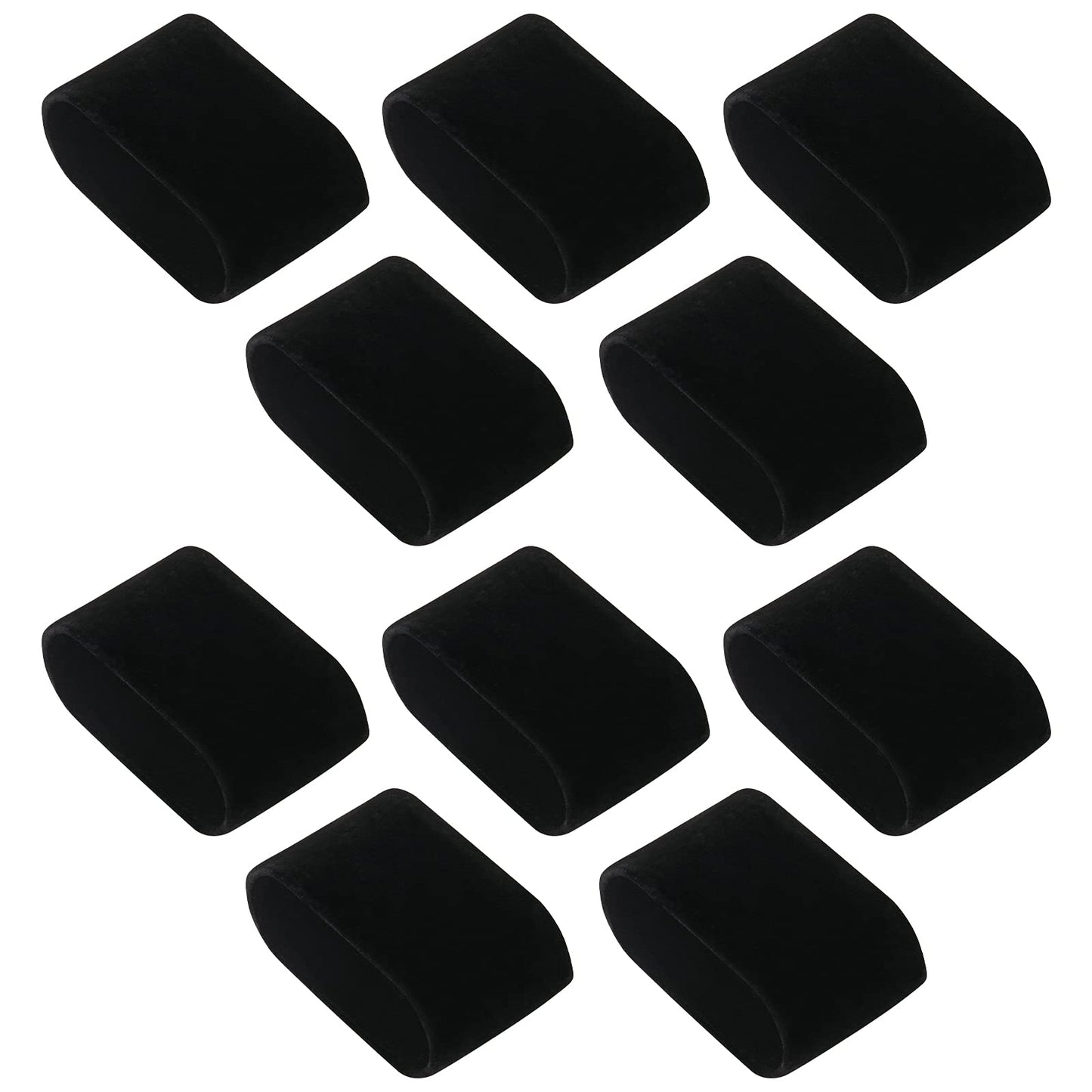 sansheng 10 Pack Velvet Bracelet,Watch Pillow Jewelry Exhibition (black)