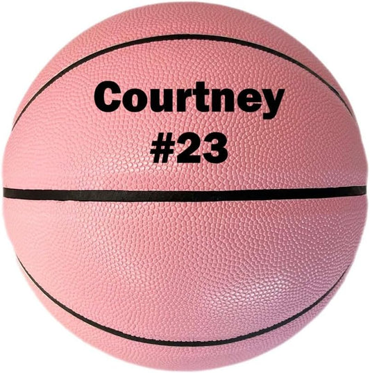 WILSON Customized Personalized NCAA Pink Basketball Size 6 28.5" - Custom Gift