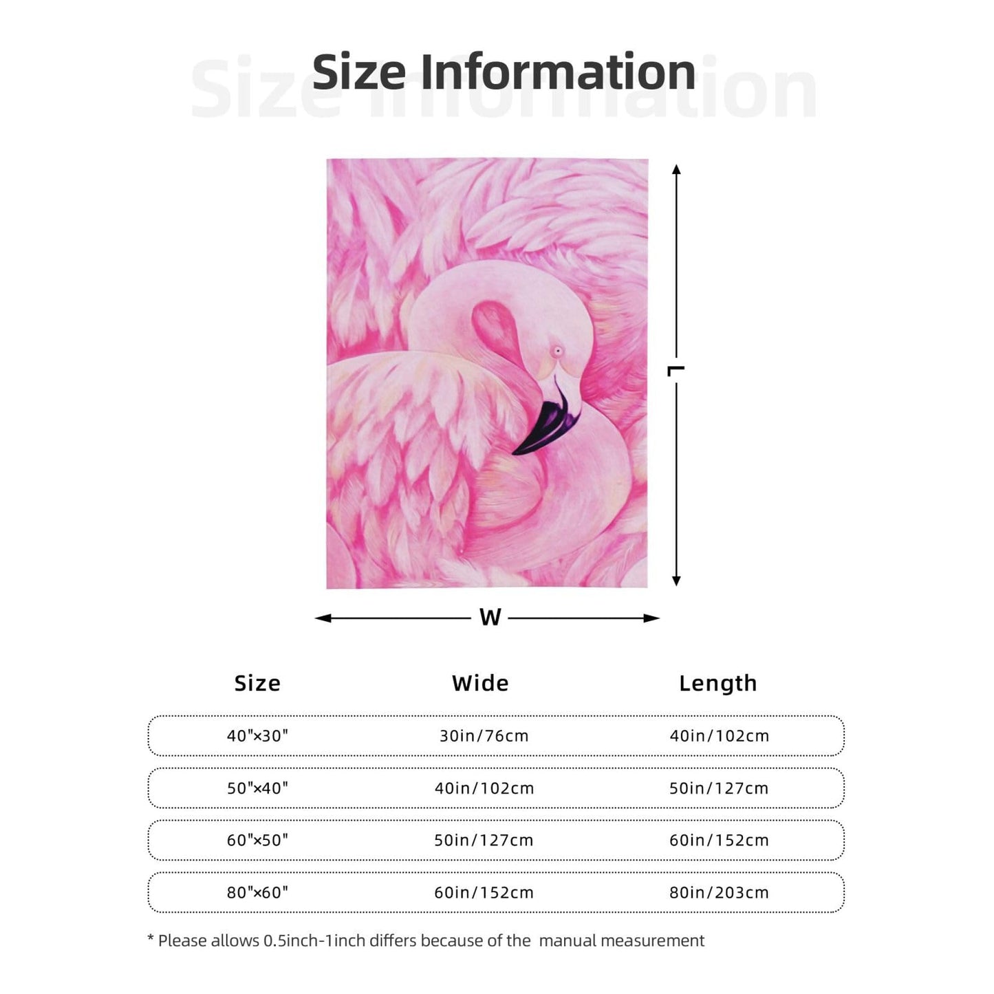 Duduho Pink Flamingo Bed Blanket Ultra Soft Throw Blanket All Season Warm Light Weight Cozy Plush Blankets for Home Bedroom Sofa Chair Travel, 60"X50"