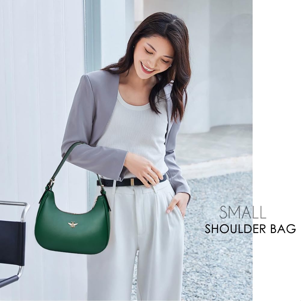 CROJUYI Small Crescent Shoulder Bags Purses for Women Retro Classic Clutch Hobo Tote Purse and Handbag Cute Crossbody Bags