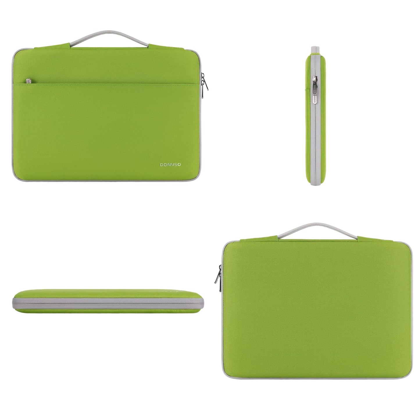 DOMISO 17 inch Laptop Sleeve Case Water-Resistant Bag Portable Carrying Protector with Handle for 17.3" IdeaPad 3 Gen 7/IdeaPad 300 320 321/17.3" ZBook Fury 17.3 G8/HP Envy/LG Gram 17",Tender Green
