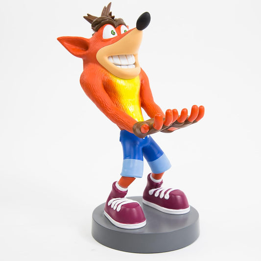 Exquisite Gaming: Crash Bandicoot Trilogy - Original Mobile Phone & Gaming Controller Holder, Device Stand, Cable Guys, Licensed Figure