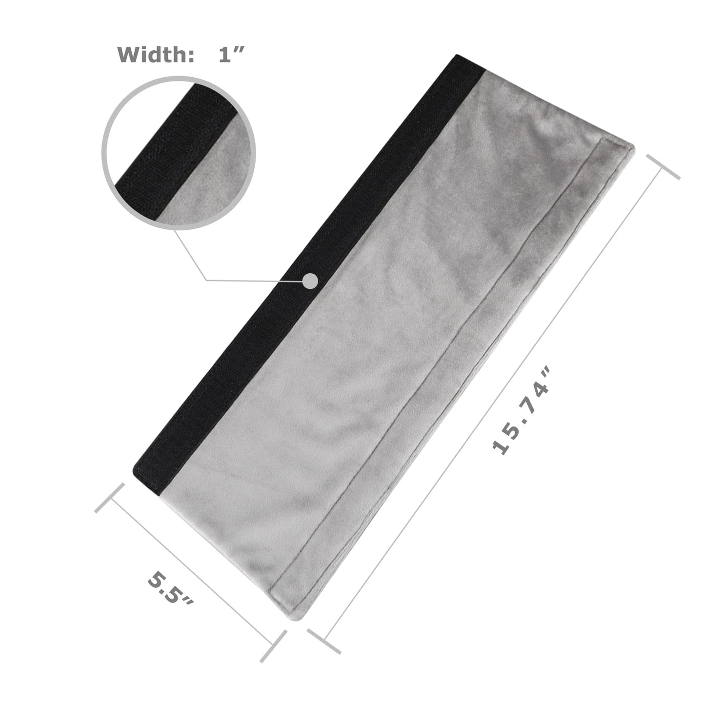 Daixers 3PCS Refrigerator Door Handle Covers Kitchen Decor Keep Appliance Clean Anti-Static Stains for Fridge Dishwashers Velvet (Grey)