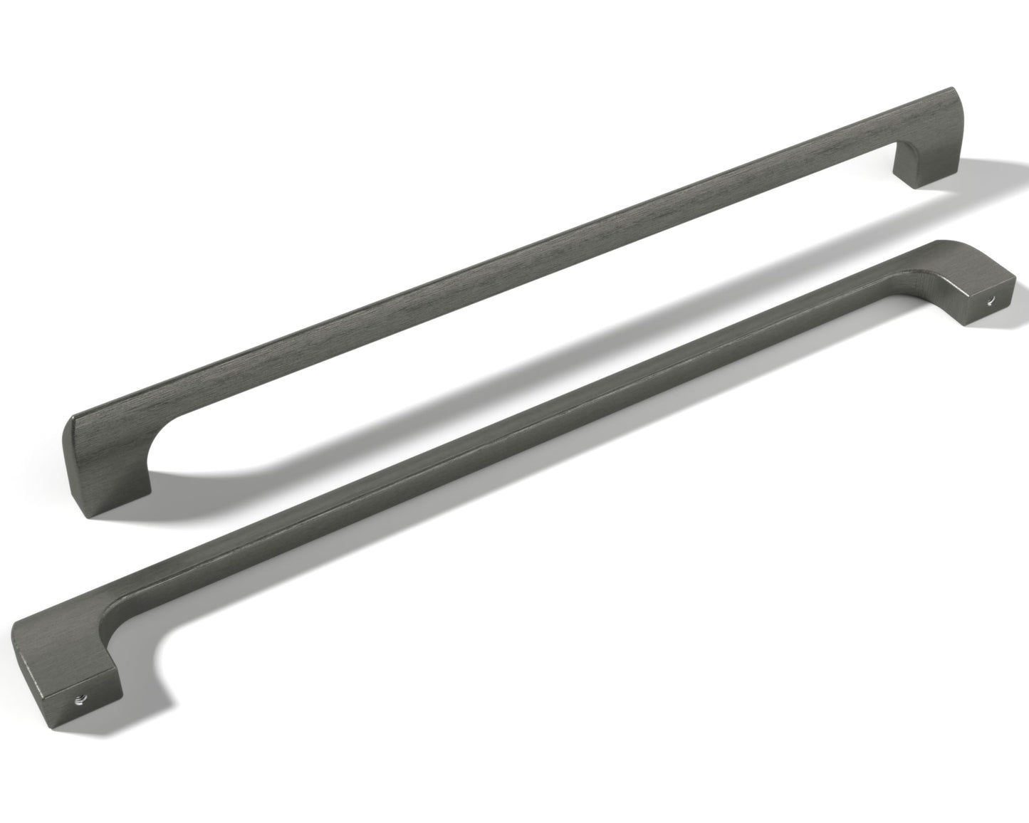 monti hardware | 15 Pack Gun Metal 10 Inch Hole Center | Solid Metal Cabinet Handles Bathroom Home Decor Drawer Pulls | Stainless Metal Kitchen Cabinet Handles | Etna Collection