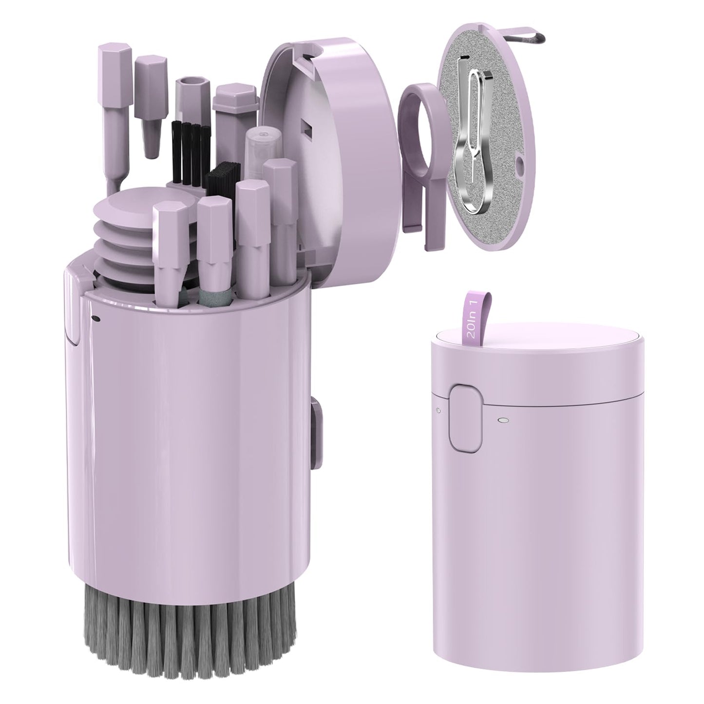 20-in-1 Laptop Phone Screen Keyboard Cleaner Kit, Multifunctional Cleaning Kit for AirPods, iPhone, iPad, Electronic Device Cleaning Tool for Camera PC Monitor Earbud TV Tablet Phone Car Screens