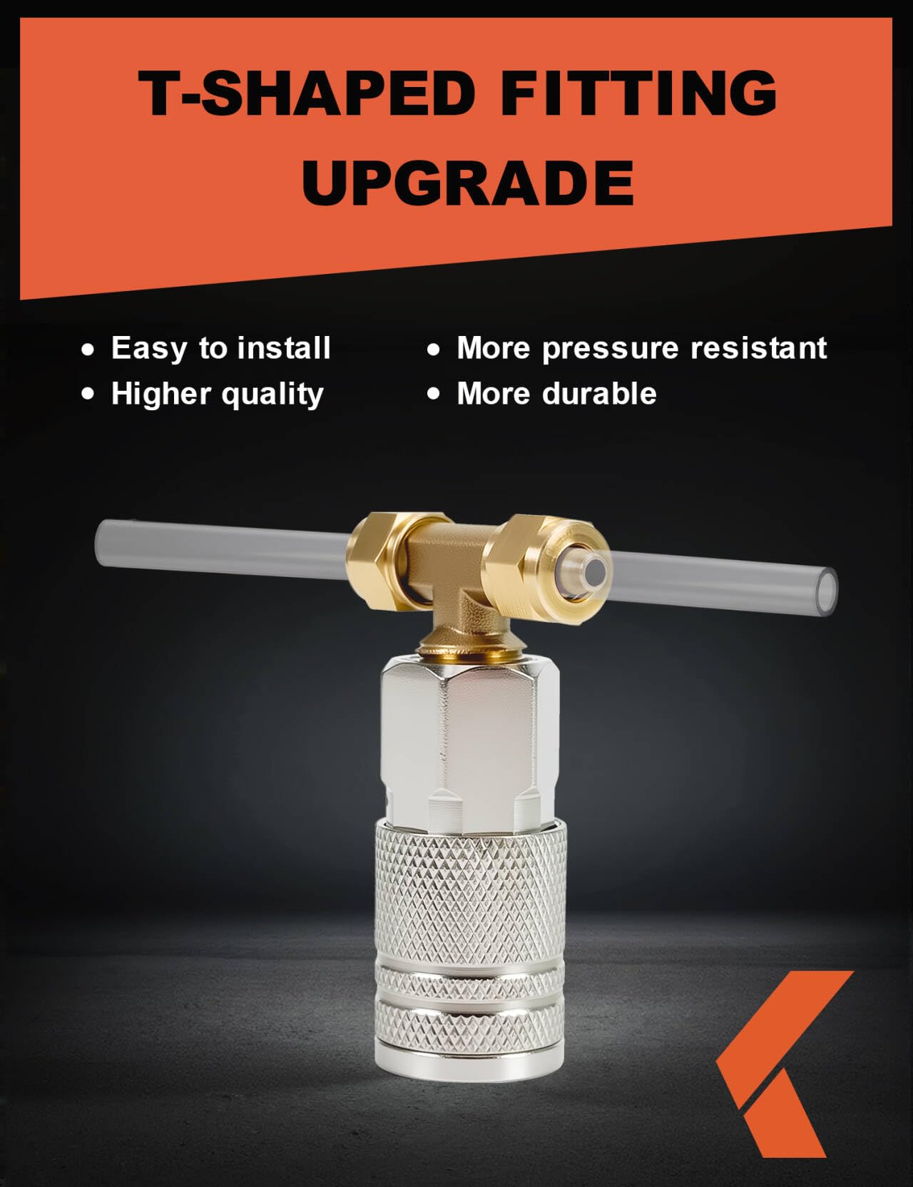 KREFINISH Air Blow Gun kit with Air Blow Gun 16ft(5 Meter) Long PU Air Hose Heavy Duty Cleaning with Long Nozzle Air Duster Blow Gun Kit for Air Compressor