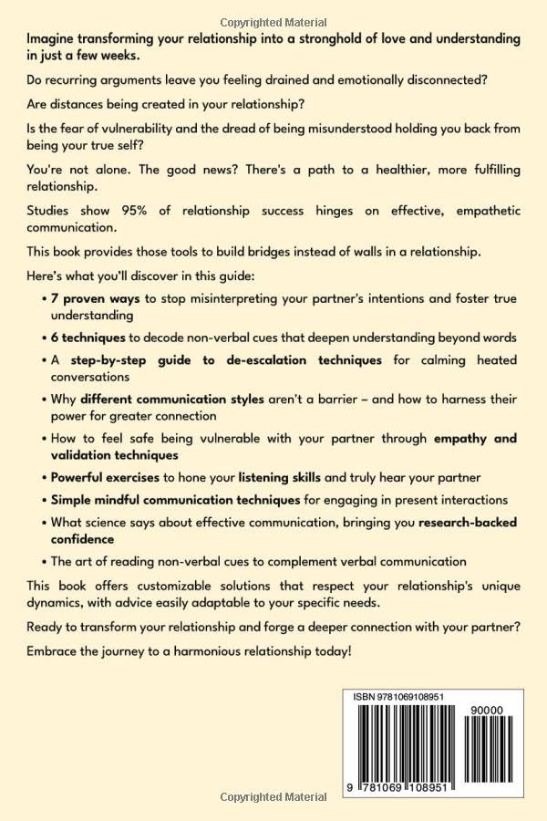 Communication Skills for Couples: Guide to Improve Communications, Resolve Conflict, Deepen Intimacy, Strengthen Marriage and Create a Healthy Relationship