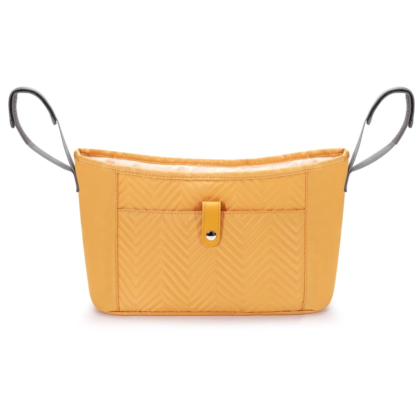 Accmor Universal Stroller Organizer, Stroller Bag Stroller Caddy Organizer, Stroller Accessories Fits for Uppababy, Baby Jogger, Nuna, Doona, Britax Strollers, Brown